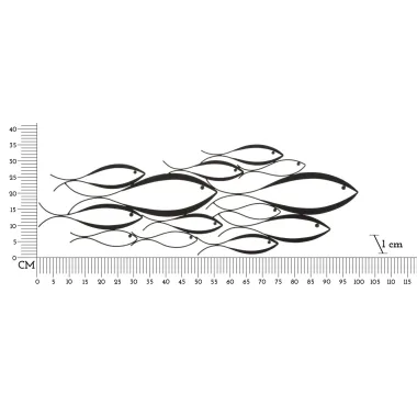 Płyta ścienna FISHY 100x1x35 cm